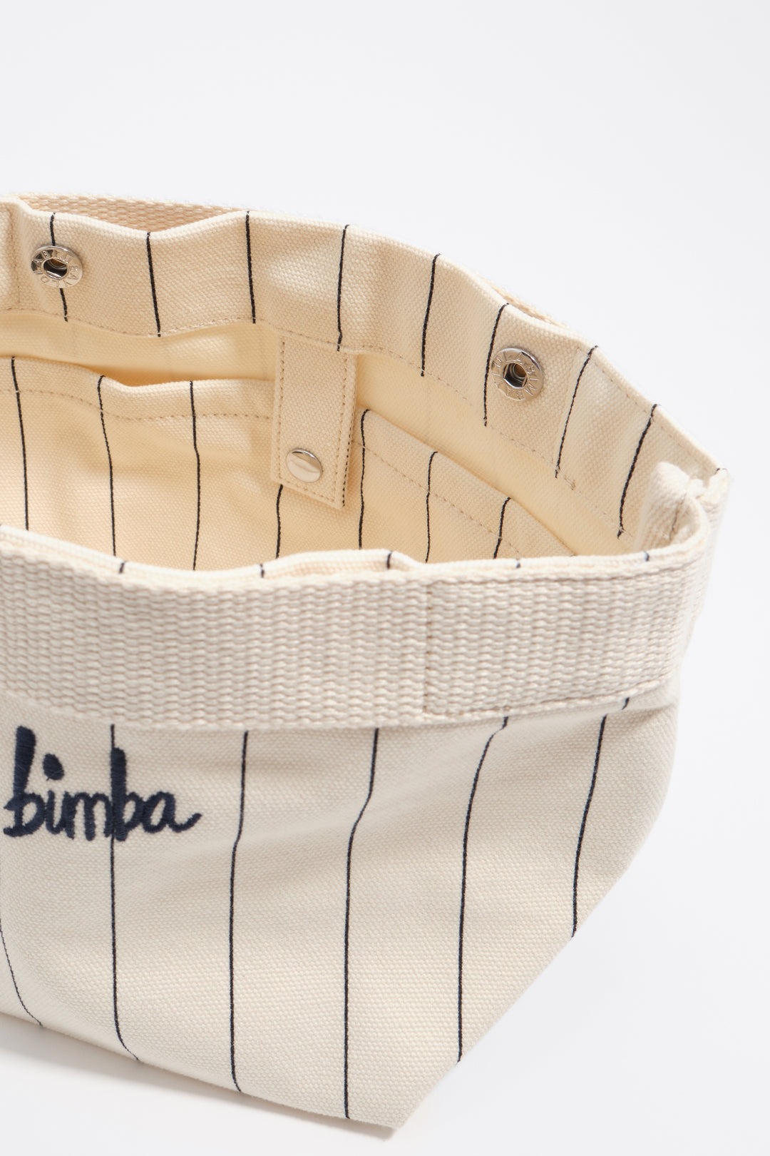 Large off-white cotton make-up case