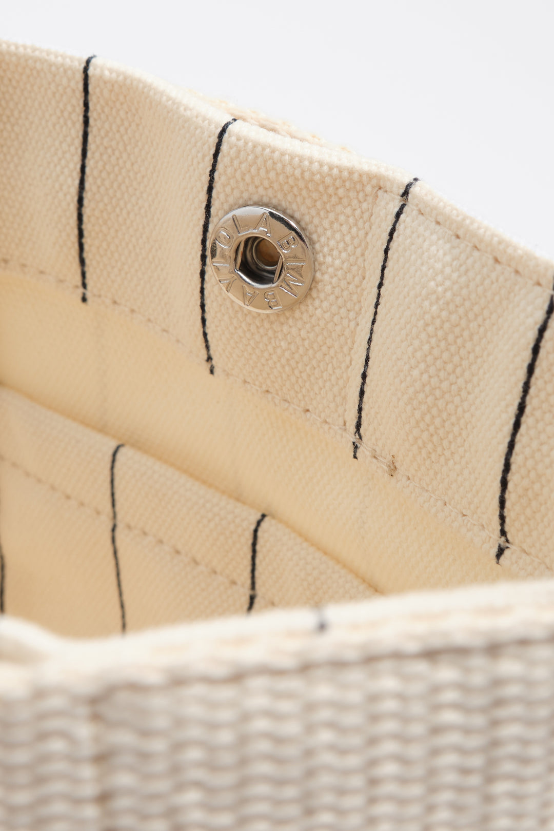 Large off-white cotton make-up case
