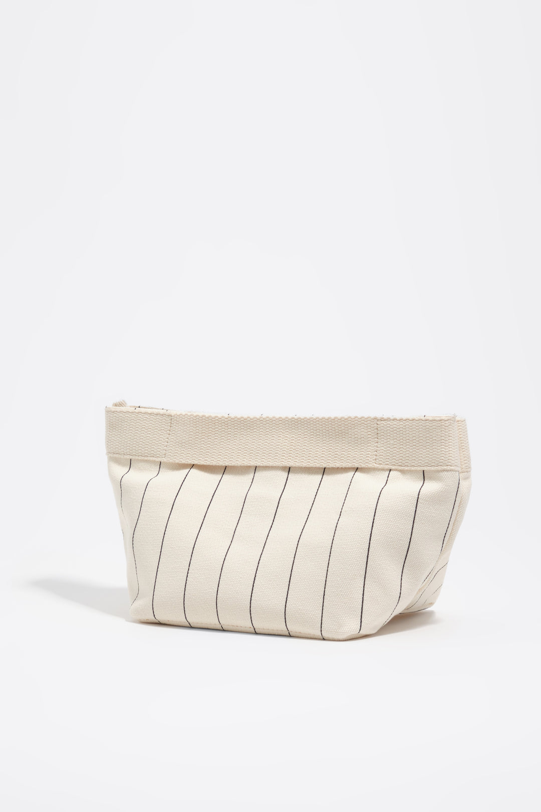 Large off-white cotton make-up case