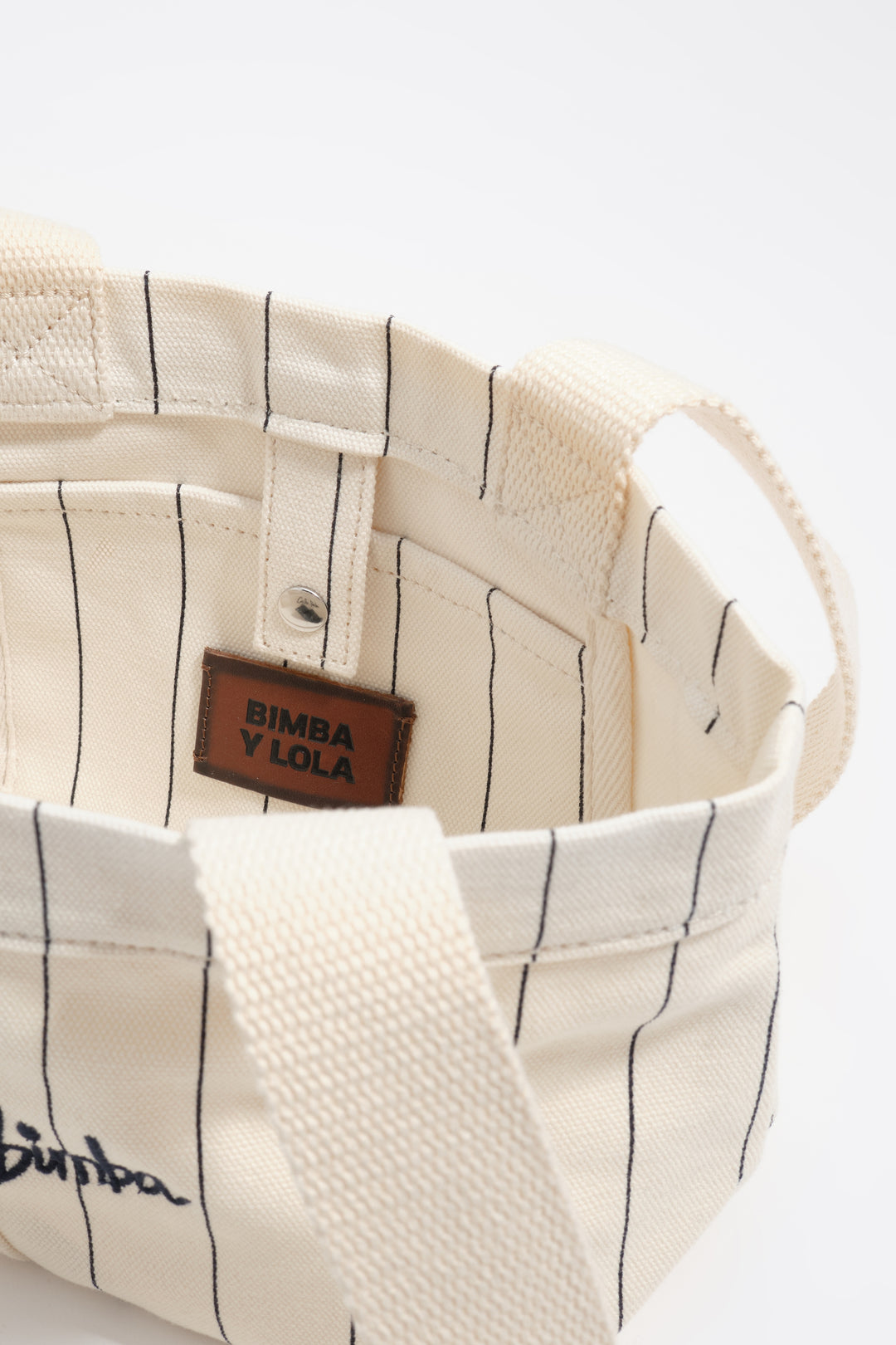 Mini off-white cotton crossbody bag