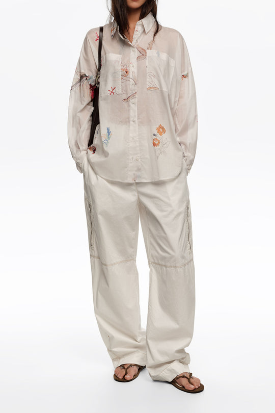 Off-white Seabed cotton oversize shirt