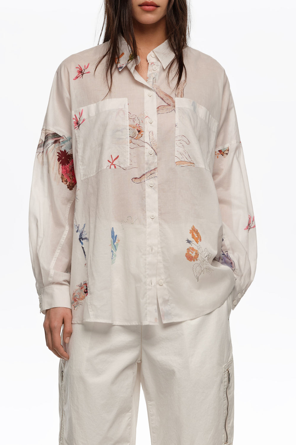 Off-white Seabed cotton oversize shirt