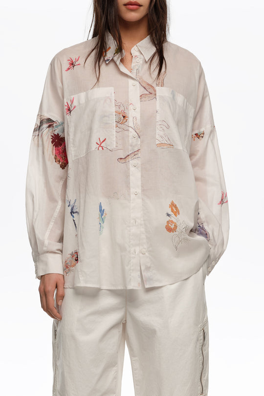 Off-white Seabed cotton oversize shirt