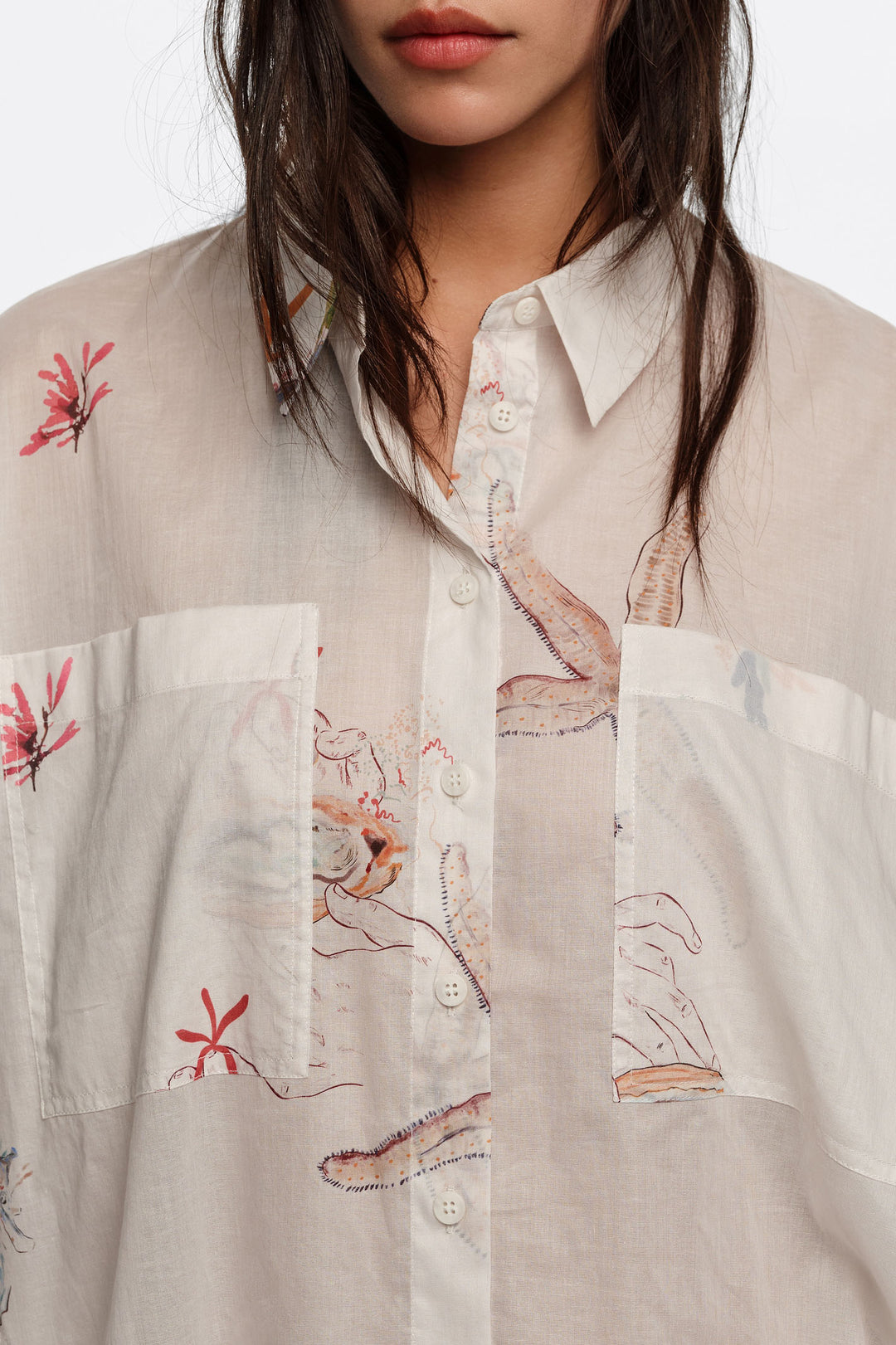 Off-white Seabed cotton oversize shirt