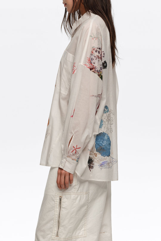 Off-white Seabed cotton oversize shirt