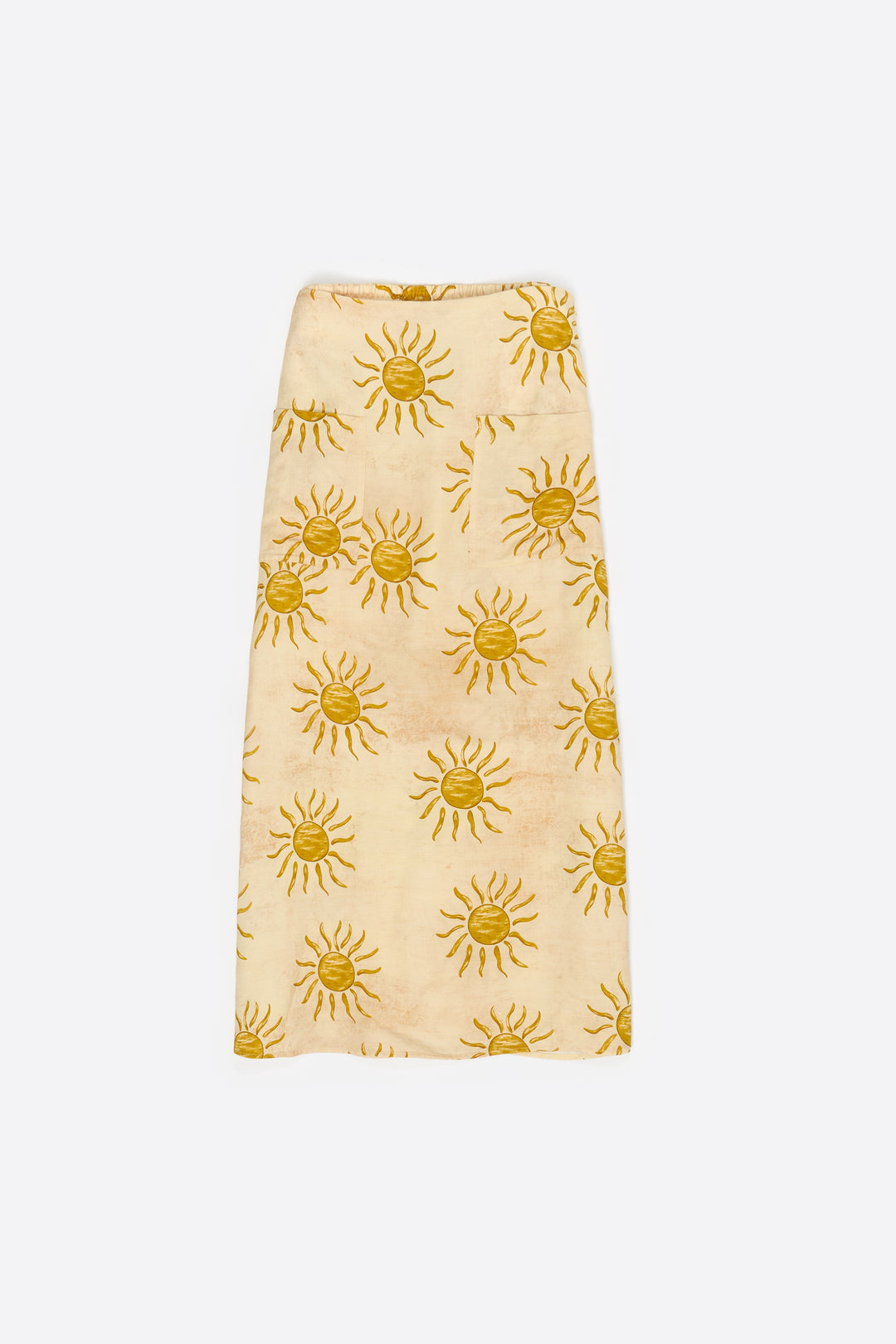Bimba by the south linen A-line skirt