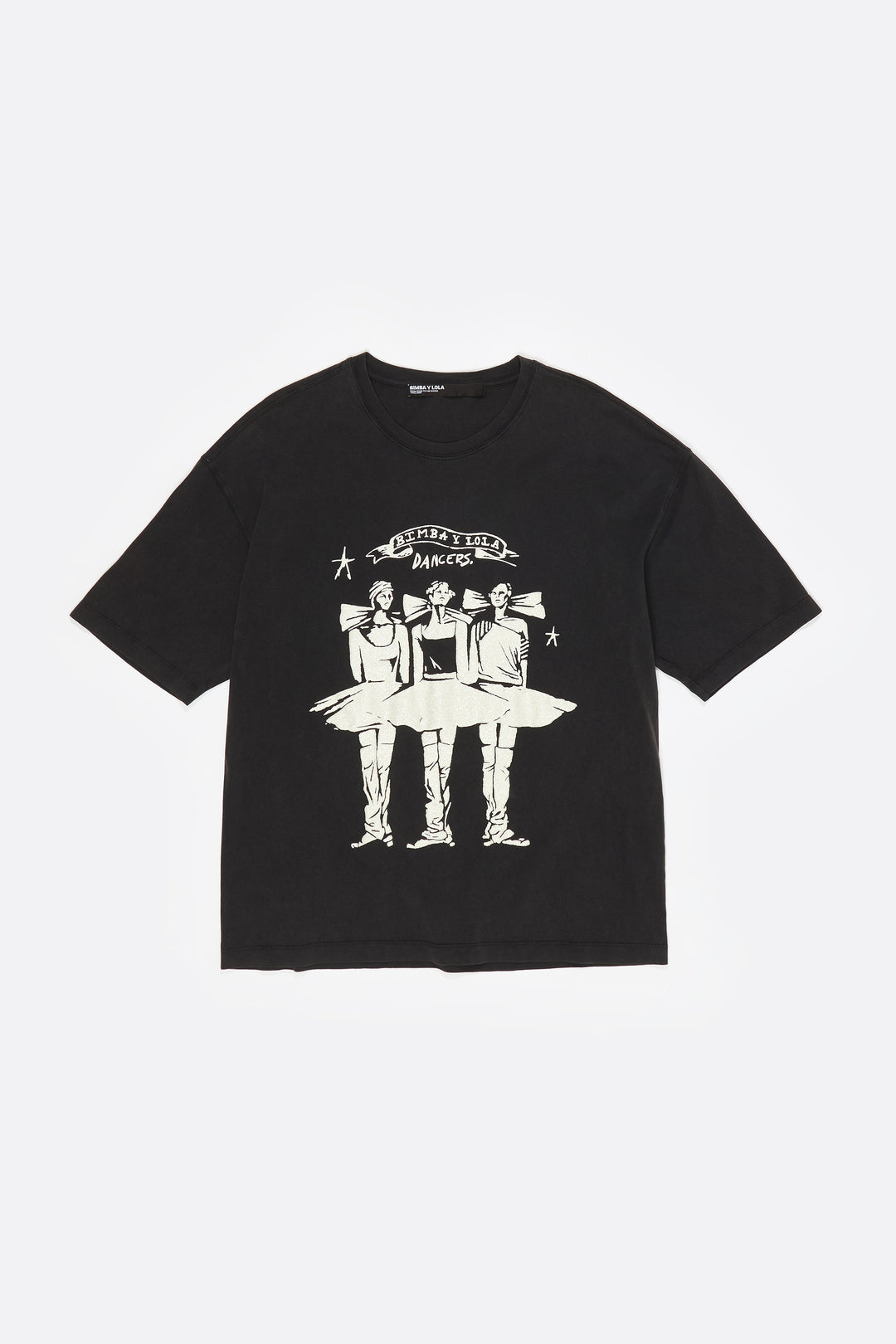 Washed black Dancers logo T-shirt