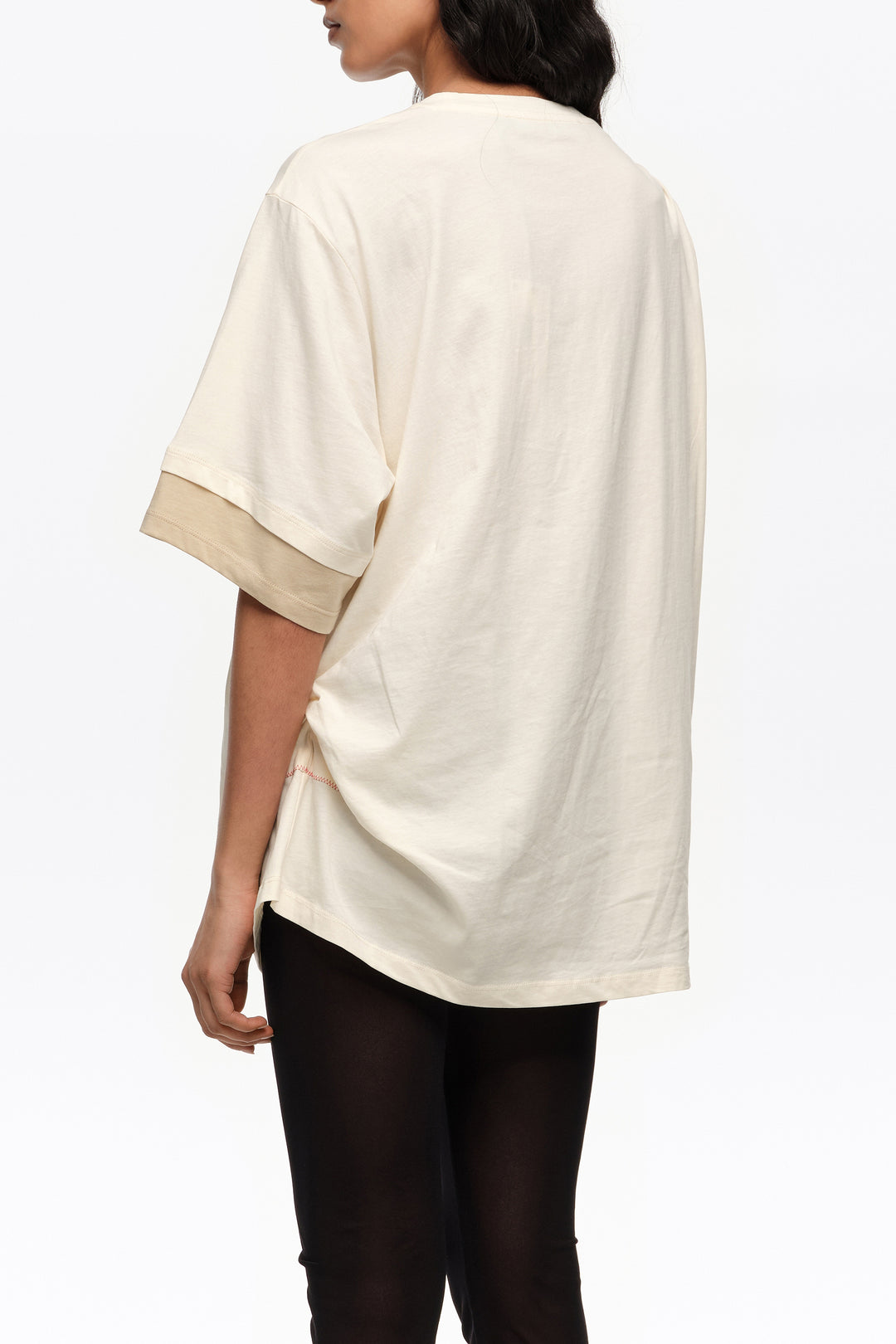 Vanilla ballerinas logo ruched T-shirt