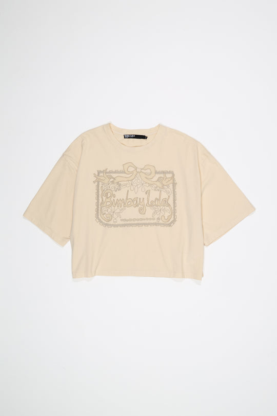 Vanilla maxi broderie anglaise logo T-shirt