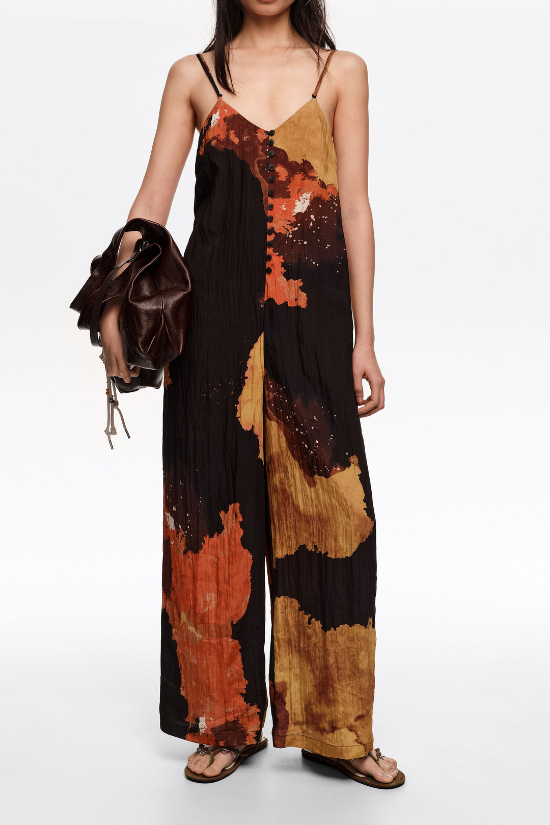 Blot black A-line jumpsuit