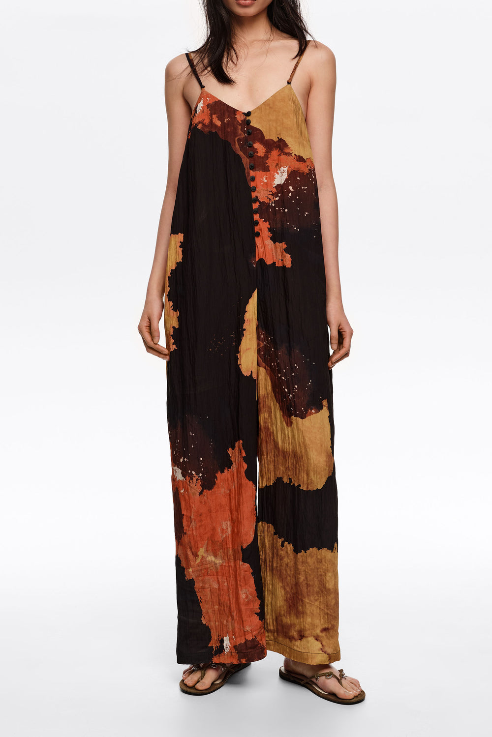 Blot black A-line jumpsuit
