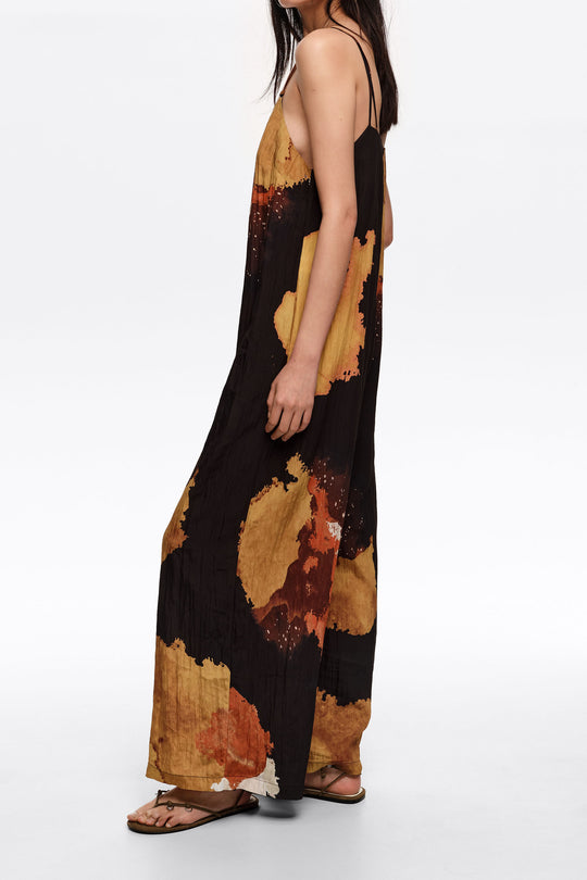 Blot black A-line jumpsuit