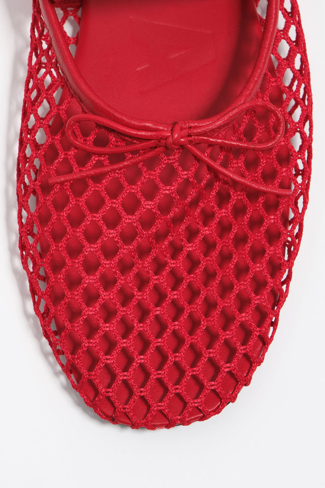 Red mesh ballerina