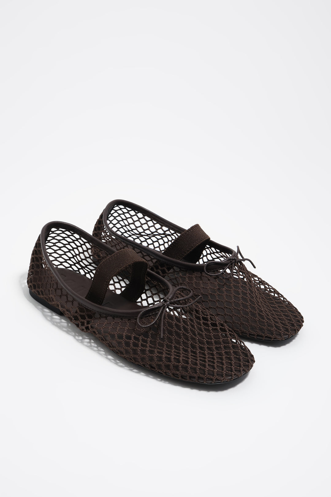 Chocolate mesh ballerina