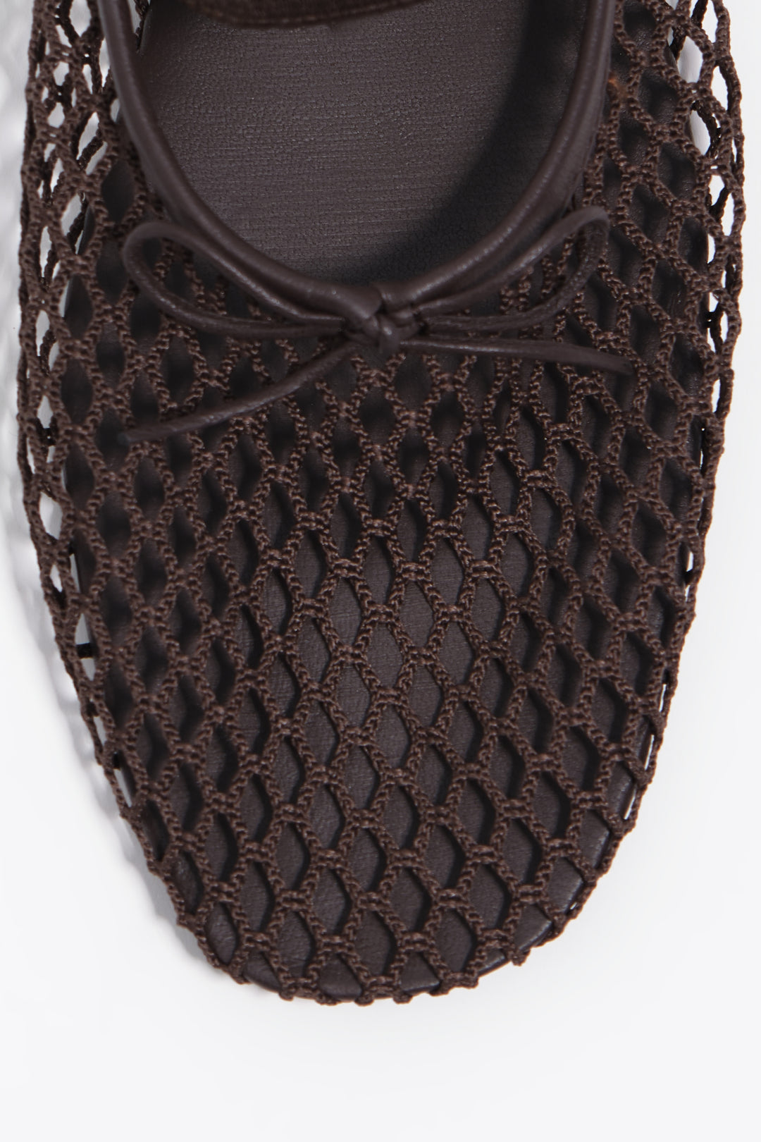Chocolate mesh ballerina