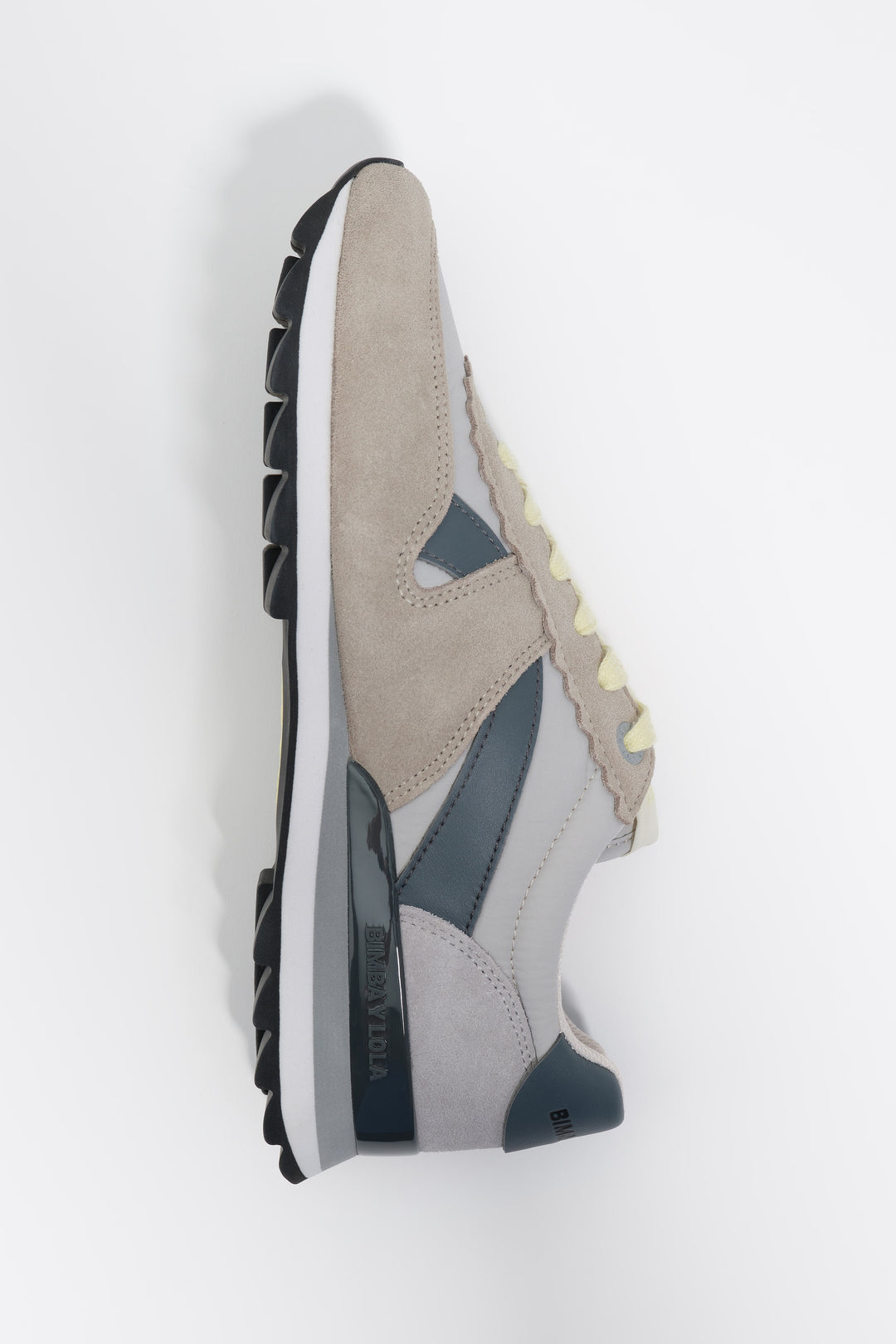 Dark gray suede and nylon 13 19 technical sneaker