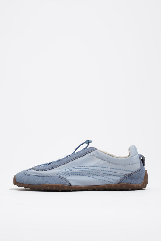 Blue suede and nylon 13 28 ballerina sneaker
