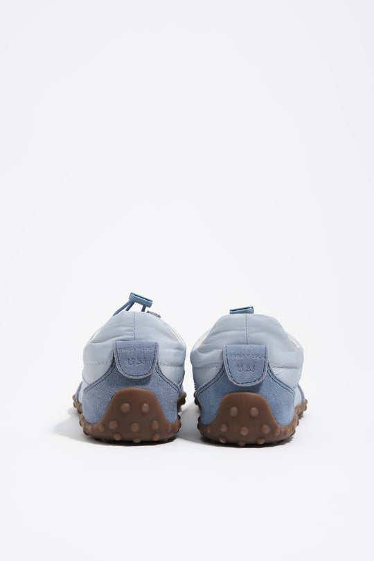 Blue suede and nylon 13 28 ballerina sneaker