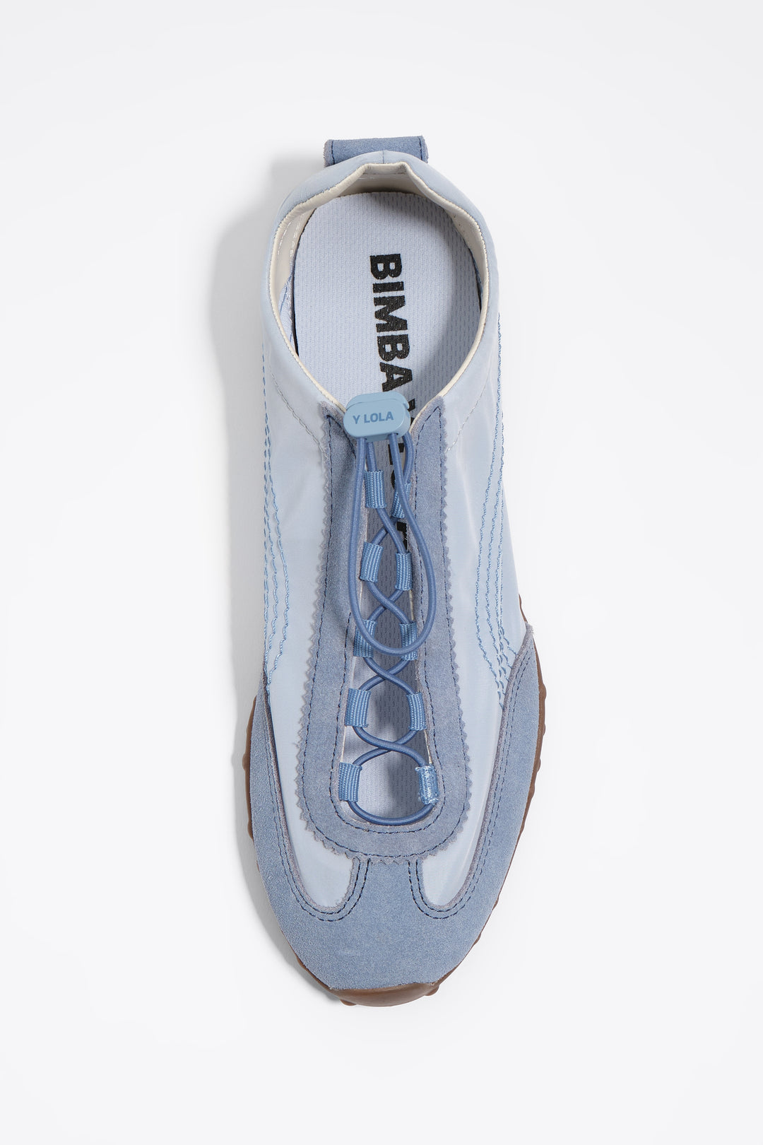 Blue suede and nylon 13 28 ballerina sneaker