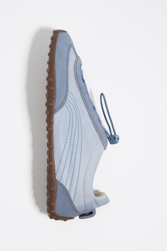 Blue suede and nylon 13 28 ballerina sneaker