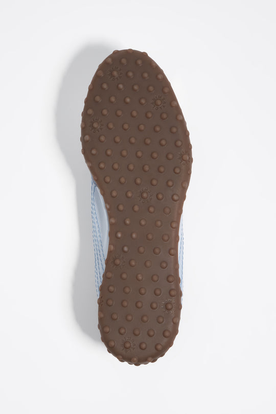 Blue suede and nylon 13 28 ballerina sneaker