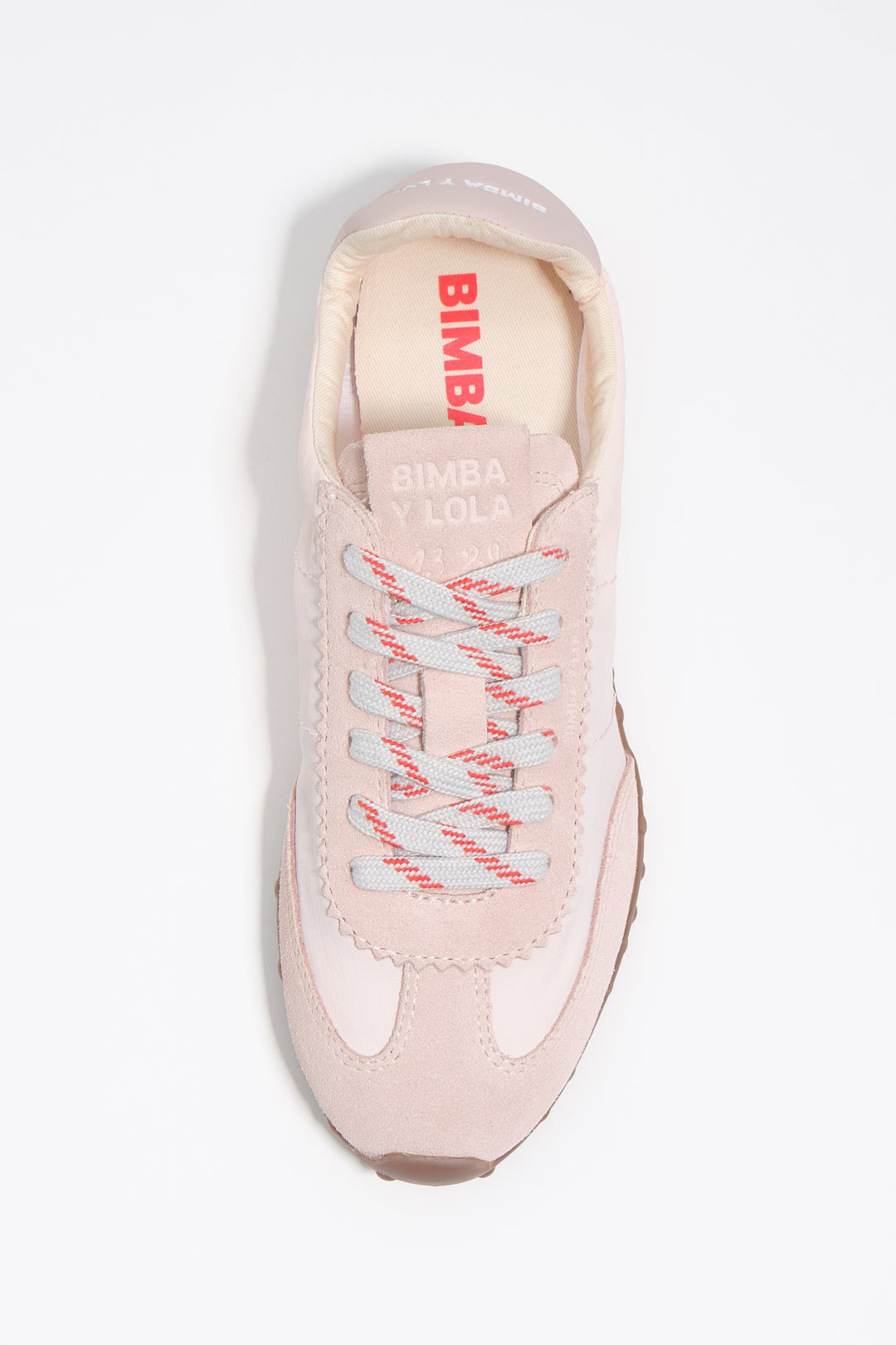 Pink suede and nylon 13 29 sneaker