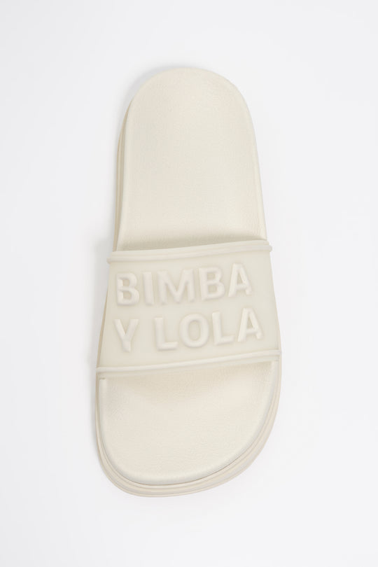 White platform flip-flop
