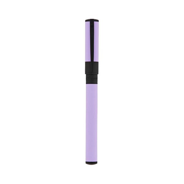 D-Initial Lilac And Matt Black Rollerball Pen - 262001