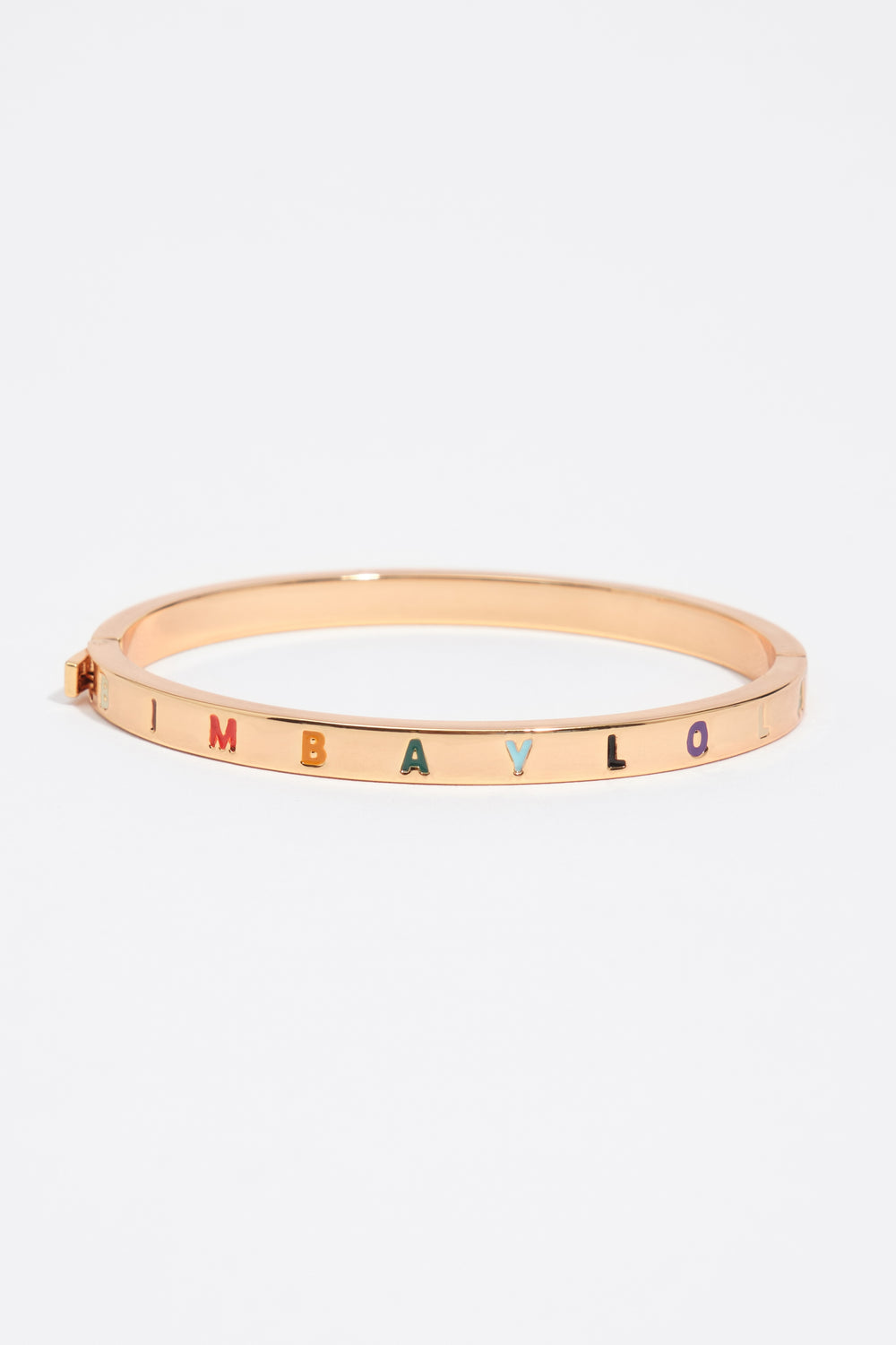 Multicolor logo rigid bracelet