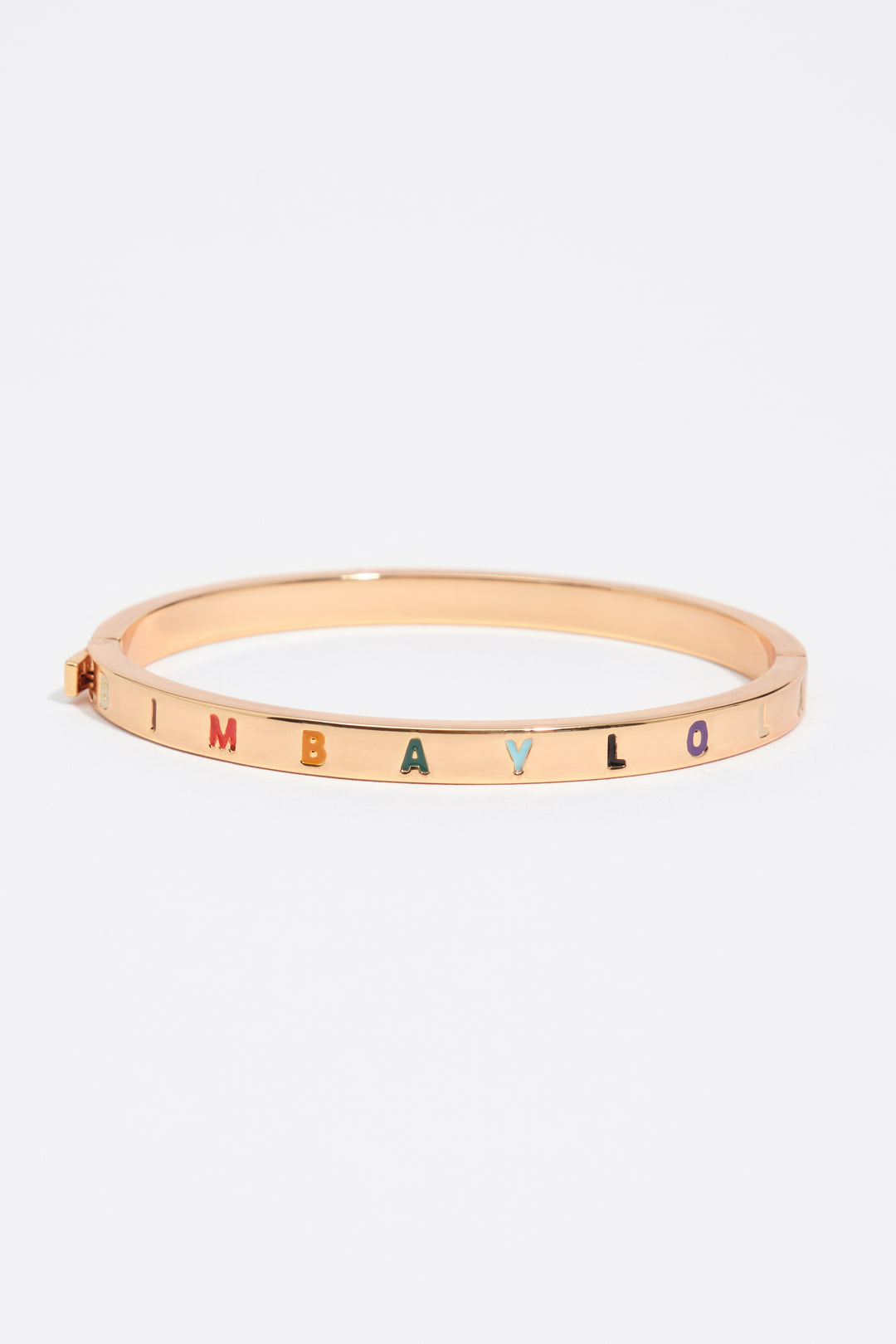 Multicolor logo rigid bracelet