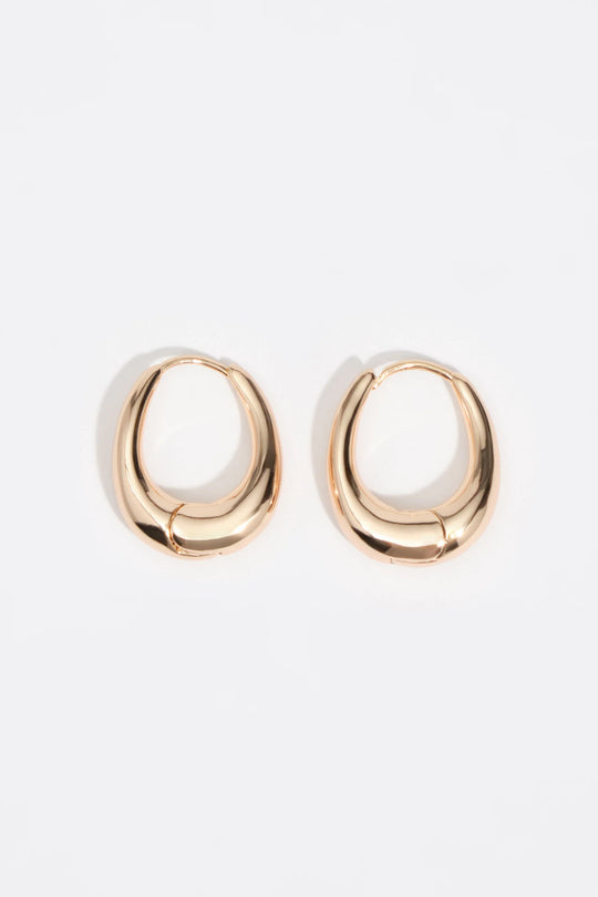 Golden hoop earrings