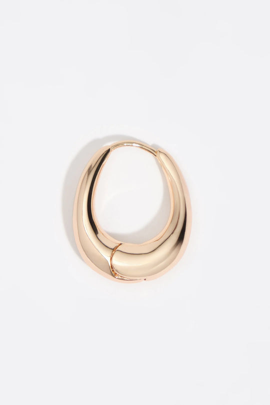 Golden hoop earrings