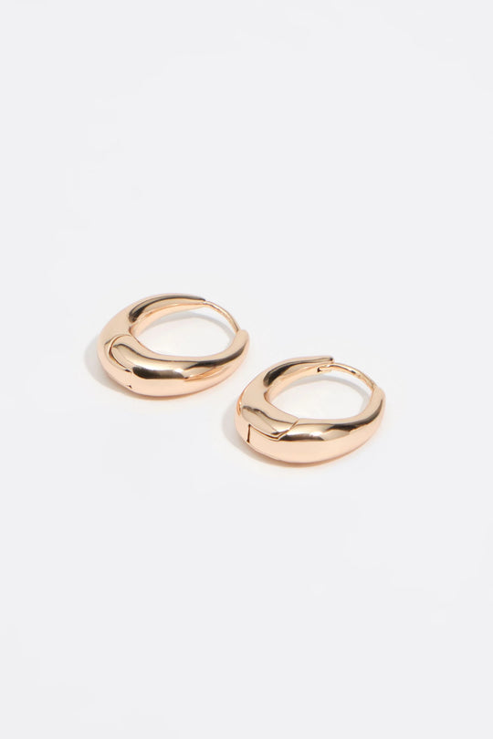 Golden hoop earrings