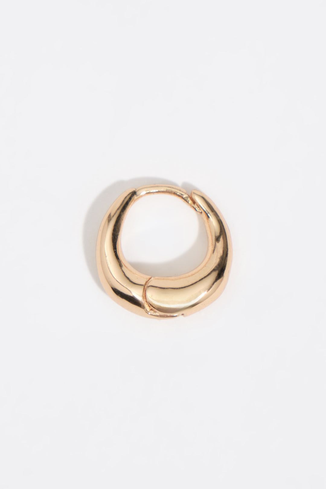 Golden mini hoop earrings
