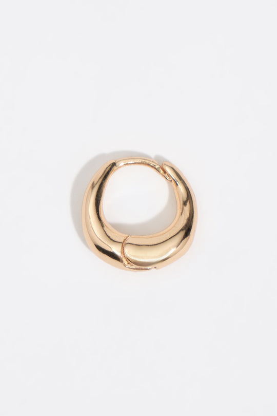 Golden mini hoop earrings