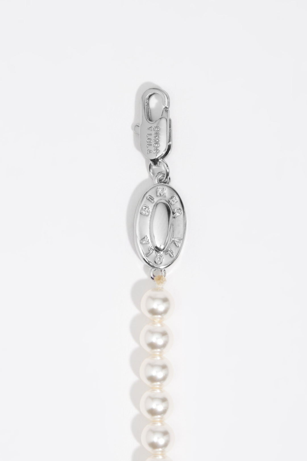 Pearls and crystals silver heart bracelet