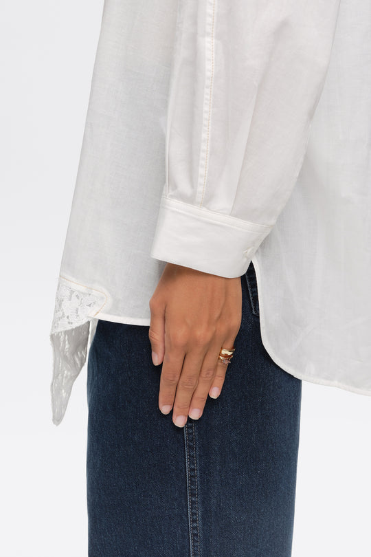 Topaz crystal pinky ring