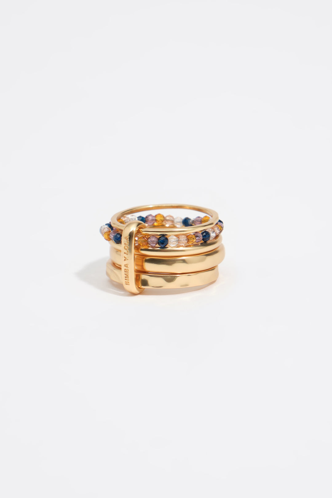 Aged gold textured ring