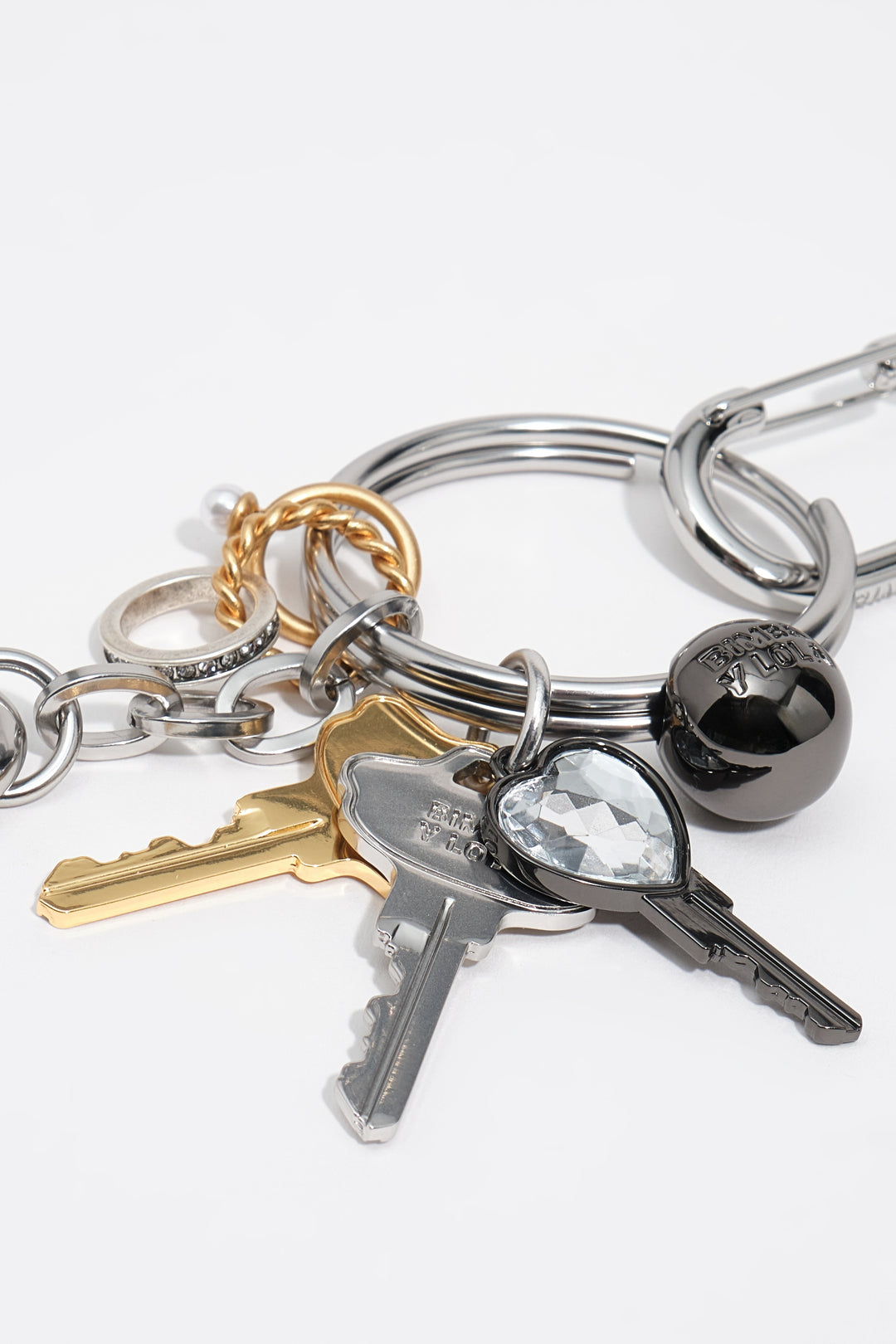 Metal multi-key key ring