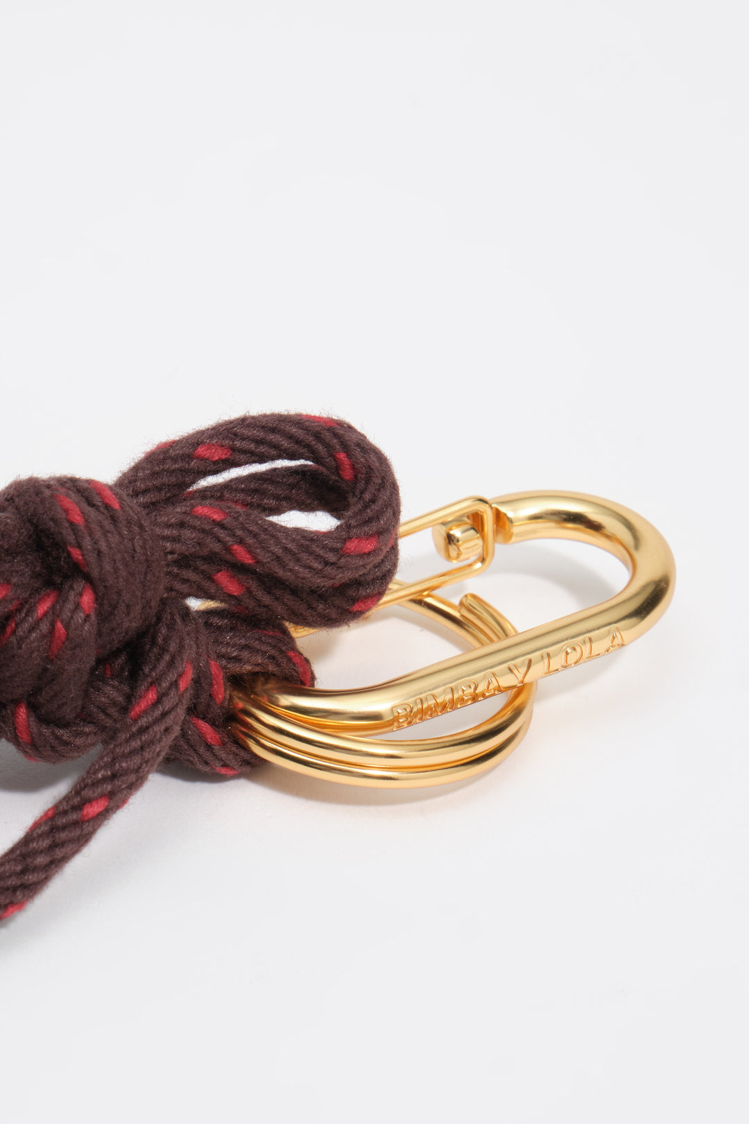 Heart and cord key ring