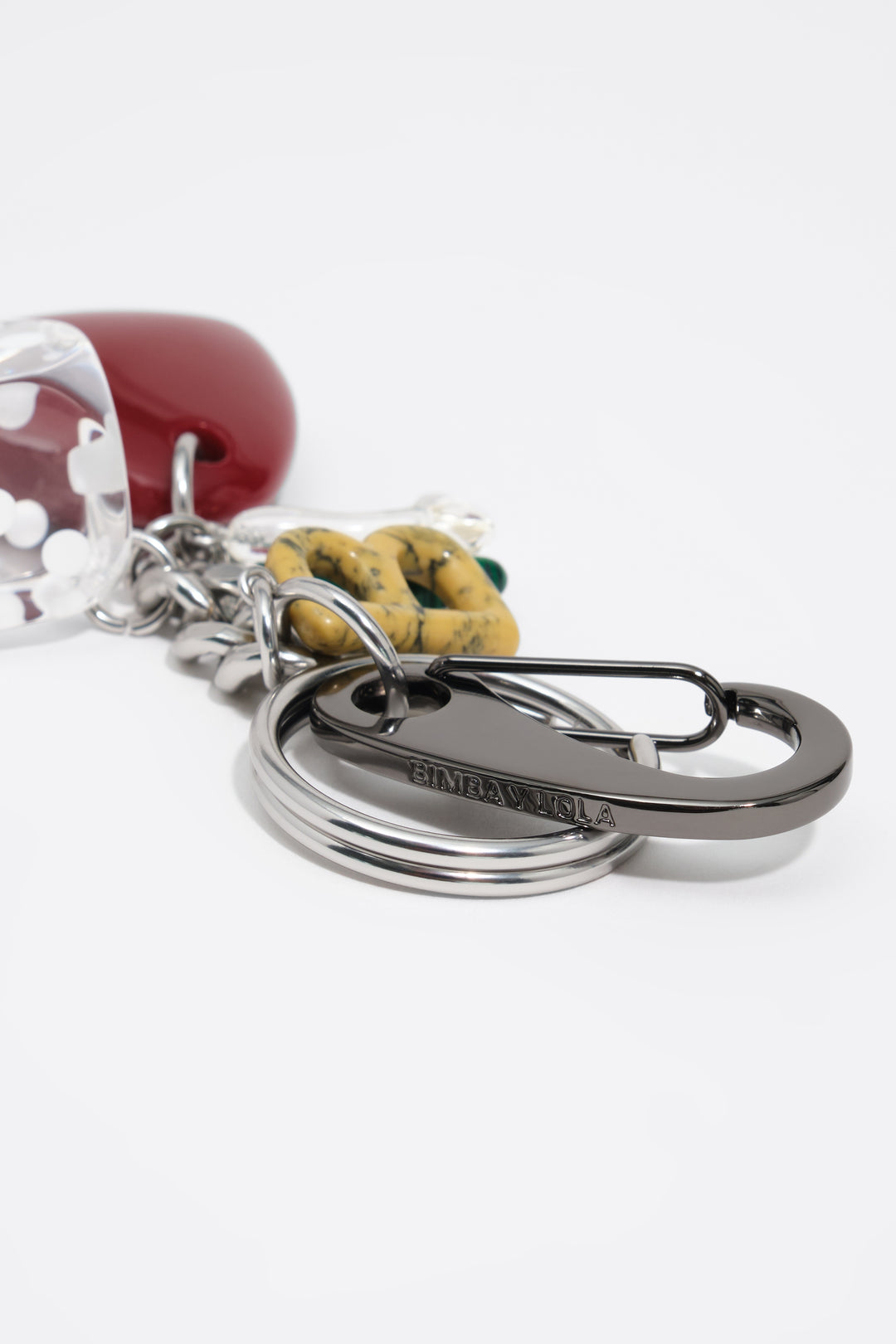 Resin logo key ring