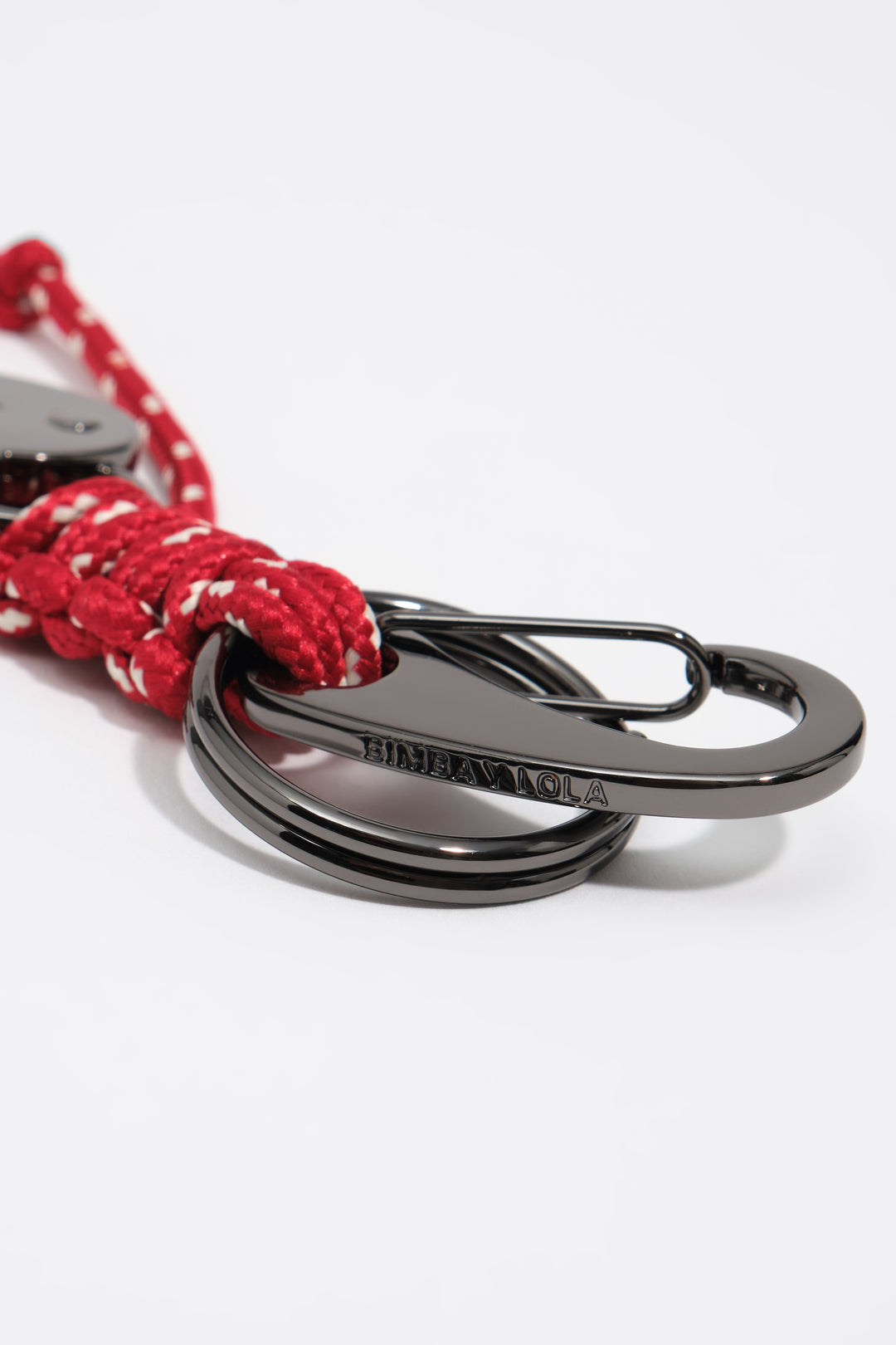Heart padlock and ropes key ring