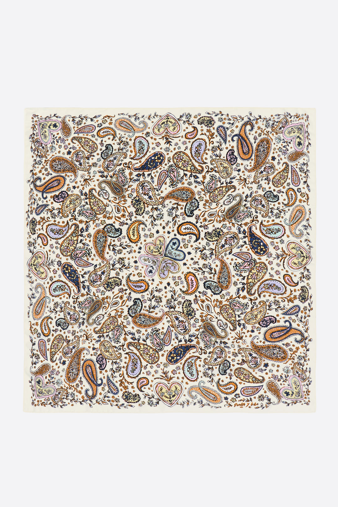 Ivory paisley scarf