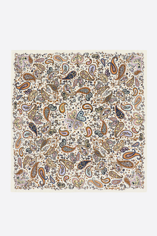Ivory paisley scarf