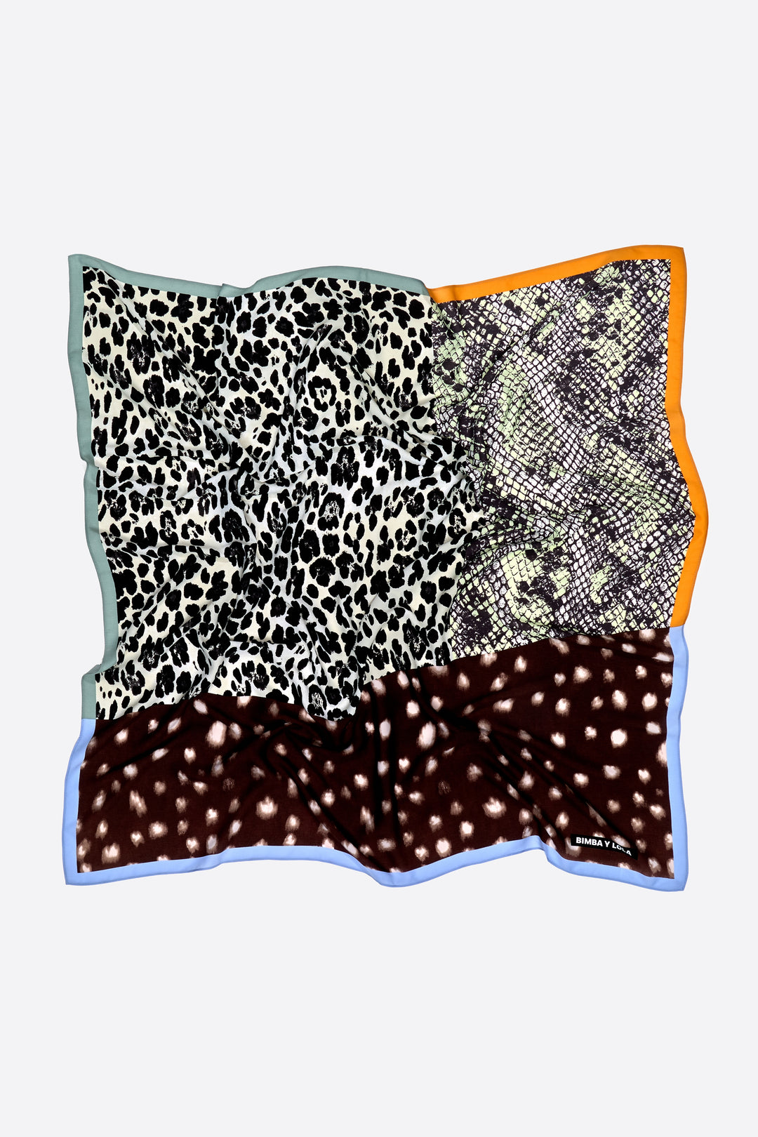 Mint patchwork scarf