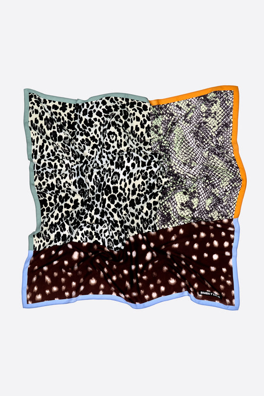Mint patchwork scarf
