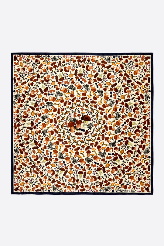 Sand mushroom kaleidoscope scarf