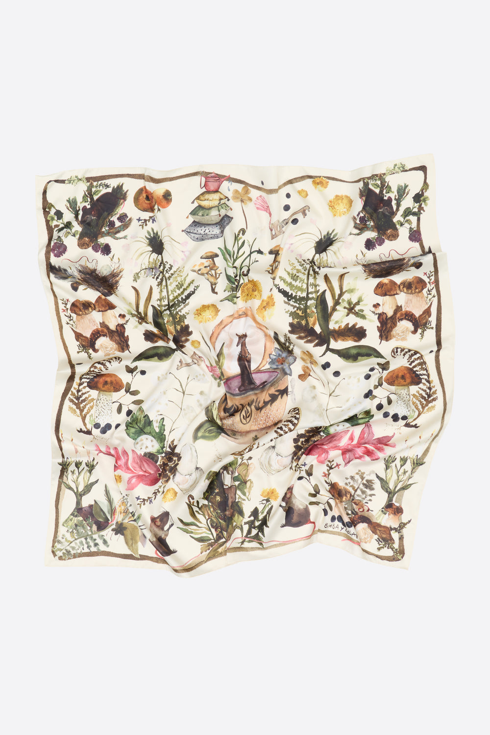 Butter enchanted garden scarf