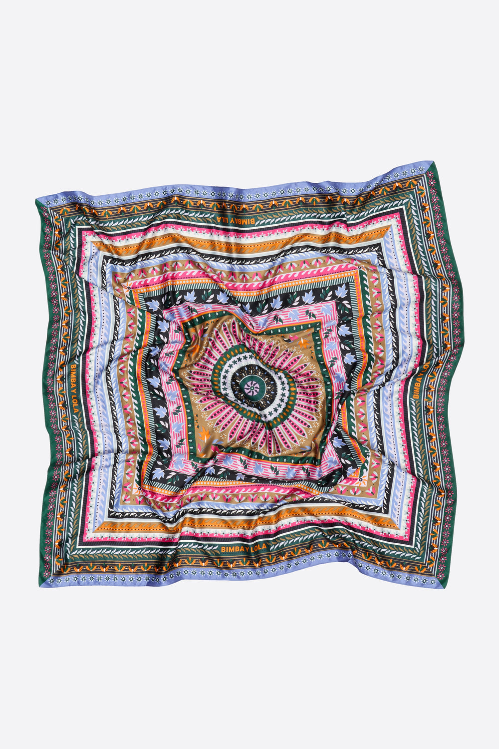 Fuchsia concentric frame scarf