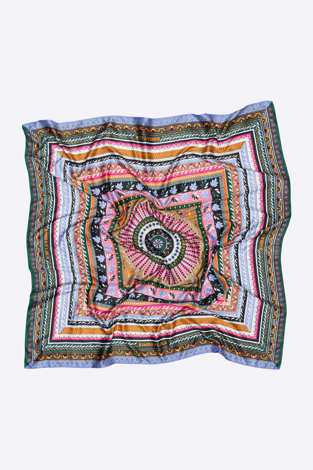 Fuchsia concentric frame scarf